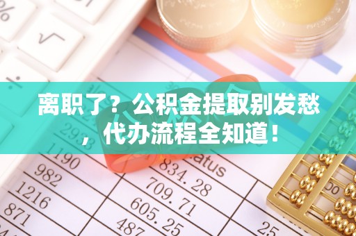 松山离职了？公积金提取别发愁，代办流程全知道！